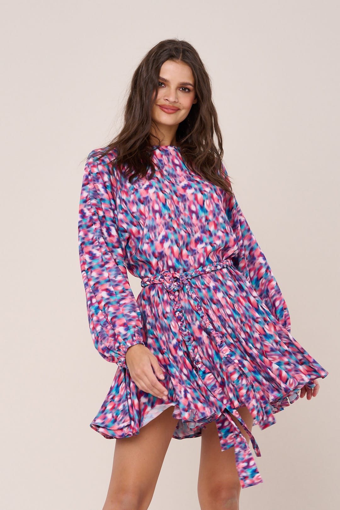 Sukienka Irka mini - mulikolor print